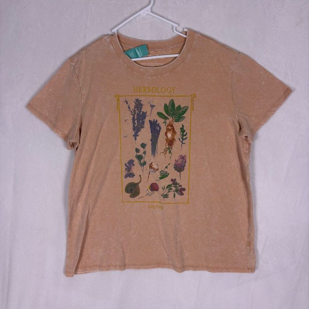 New Maurices Peachy Pink Herbology‎ Harry Potter Women's Tshirt XXL